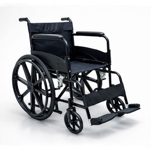 Fauteuil roulant manuel classique léger pliable pour personnes handicapées, personnes âgées, confortable, durable, aide à la mobilité, siège en acier pour intérieur - Product Image 1