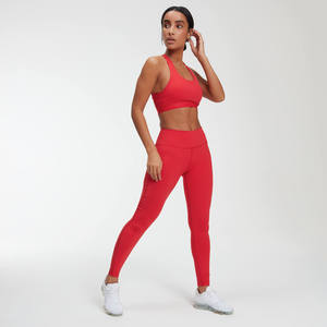 Leggings de sport sans couture à taille haute pour femmes avec soutien-gorge de sport, ensemble de gym et de yoga - Product Image 1