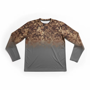 Camiseta Deportiva de Manga Larga, Poliéster y Elastano, Secado Rápido, Estampado Degradado, Logotipo Personalizado, OEM, ODM, Proveedor Mayorista - Product Image 5