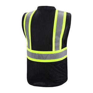 Gilet d'hiver décontracté pour homme, réfléchissant et respirant, avec fermeture éclair et col en V, rembourrage 100 % polyester - Product Image 4