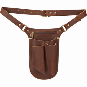 Ceinture porte-outils en cuir premium pour fleuriste, organisateur professionnel de jardinage, pochette de taille réglable, robuste, prix de gros OEM - Product Image 5