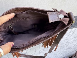 Bolso de Hombro de Cuero con Flecos Estilo Bohemio Vintage, Diseño Artesanal, Piel de Vaca, Moda 2026 - Product Image 6