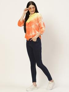 Camisa Informal de Oficina para Mujer, Marca Maaesa, de Rayón, Hecha a Mano, con Cuello Abotonado, Manga Larga, Corte Regular, Estilo Simple - Product Image 3