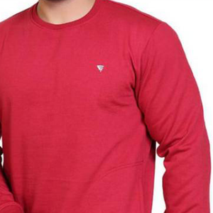 Vente en gros de sweat-shirt 100% coton pour hommes taille personnalisée col rond avec logo brodé pour l'hiver - Product Image 3