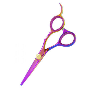 Professional <b>Barber</b> Hair Cutting Scissors Sharp <b>Blade</b> Tip Multi Color Gold Screw Stainless Steel Salon Use - Product Image 6