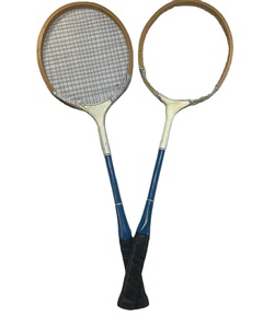 Unisex Customize All Sizes and Colours Wooden <b>Badminton</b> Racket Tennis With Gripy Soft Handle Hard Netting and Custom Logo - Product Image 1