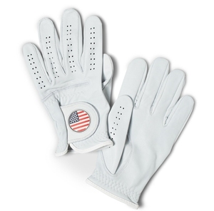 Guante de Golf con Bandera Americana, Cuero Cabretta, Patriótico, para Golfistas, Mano Izquierda, Unisex, Guantes Deportivos de Alta Calidad OEM - Product Image 3