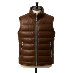 Chaqueta Acolchada Sin Mangas, Delgada, de Poliéster/Algodón, Lisa, Unisex, para Verano, Venta al Por Mayor, ODM, Marca Personalizada, Ligera, 140g - Product Image 1