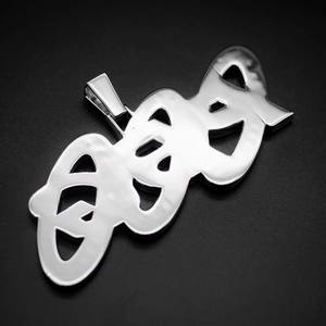 Custom S925 Two-Tone Initial Letter <b>Name</b> Charm Pendant Hiphop Style D Moissanite Necklace <b>Chain</b> for Men and Women - Product Image 3