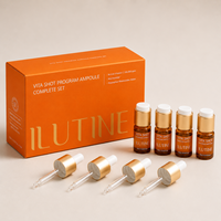 ILUTINE Vita Shot Program Ampoule Set Completo 7ml X 4 Suero Facial Blanqueador Líquido con Ácido Hialurónico, Vitamina C y Niacinamida Corea