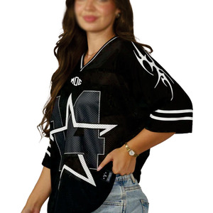 Camiseta de Fútbol Americano Unisex, Personalizada, de Malla, Corte Holgado, Antibacteriana, Impresión por Sublimación, Marca Privada OEM, Hecho en EE. UU. - Product Image 2