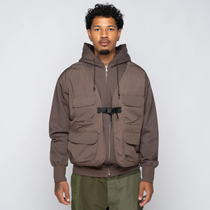 เสื้อฮู้ดดี้โอเวอร์ไซส์ผ้าเดนิมซิปแบบวินเทจคุณภาพสูงสั่งทำพิเศษสำหรับฤดูหนาว แบบ ODM สีพื้น ยูนิเซ็กส์ - Product Image 3