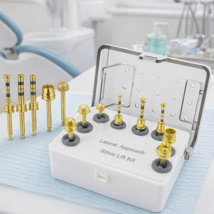 Kit de fraises diamantées en acier inoxydable pour implantologie dentaire manuelle, certifié CE, pour lifting du sinus et approche latérale - Product Image 6