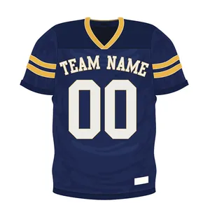 เสื้อฟุตบอลอเมริกันคุณภาพสูงสั่งทำพิเศษ ระบายอากาศได้ดี สวมใส่สบายสำหรับฤดูร้อน แบบซับลิเมชั่นสั่งทำได้ - Product Image 2