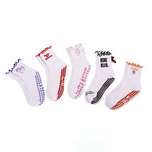 Diseña tus Propios Calcetines de Yoga con Logotipo Bordado Personalizado, Calcetines de Pilates para Ejercicio en Interiores, Calcetines de Yoga Antideslizantes para Mujer - Product Image 2