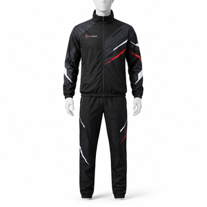 Ensemble survêtement coupe-vent léger pour homme, veste et pantalon conçus pour la course, l'entraînement, les voyages et les activités de plein air - Product Image 1