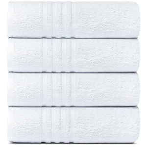 Juego de Toallas de Baño Premium 100% Algodón, Gris Sólido, Rectangulares, Tejidas, Suaves, Absorbentes, de Secado Rápido, Estilo Liso, con Nombre de Marca Personalizado, para Playa - Product Image 6