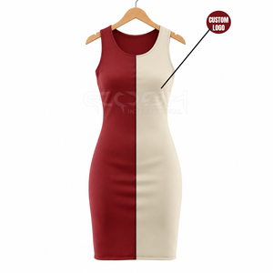 Cosh International Sorority Sisterhood O Neck Sleeveless Jumpsuit Trendy Tight Fit <b>Bodysuit</b> Color Block Fitted Contrast Design - Product Image 5