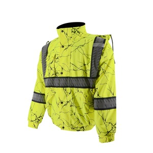 Wholesale Winter <b>Waterproof</b> Worker Security Clothing Coat Men <b>Hi</b> <b>Vis</b> Custom Construction Workwear Reflective Safety Work <b>Jacket</b> - Product Image 5