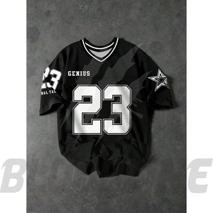 Camiseta Deportiva Genius 23 Verde con Estampado por Sublimación, Unisex para Adultos, Transpirable, de Poliéster - Product Image 5