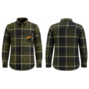 Chemise en flanelle à manches longues pour homme, sur mesure, de haute qualité, 100% coton, décontractée pour l'été, anti-rides, écologique, grande taille - Product Image 1