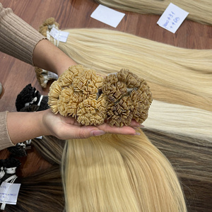Nouveautés 2026 Extensions de cheveux en kératine à pointe plate droite, aspect naturel, faciles à installer, 100% cheveux humains vietnamiens - Product Image 1