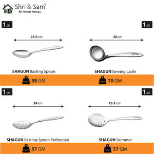 Juego de cena de acero inoxidable 65 PCS para 4 personas Juegos de vajilla Premium Shagun - Product Image 6