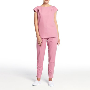 Tenues Médicales d'Hôpital en Tissu Toile à Séchage Rapide, Ensembles d'Uniformes d'Infirmière à Manches Courtes, Blouses d'Infirmière Personnalisées - Product Image 5