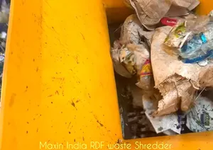 Broyeur de déchets mixtes avec capacité de broyage de 500 kg/h pour applications de déchets RDF/MSW, machines de broyage du plastique - Product Image 2