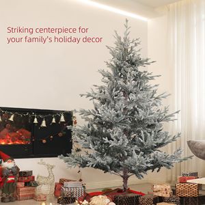 Albero di Natale Artificiale in Pino Nordico da 180 cm con 795 Punte Innevate, Facile da Montare, Albero Natalizio con Supporto Pieghevole in Metallo - Product Image 5