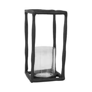 Minimalist Stainless Steel <b>Lantern</b> Eco-Friendly Handmade for Modern Apartment Interior Scandinavian Home Decor by Zahid Exports - Product Image 6