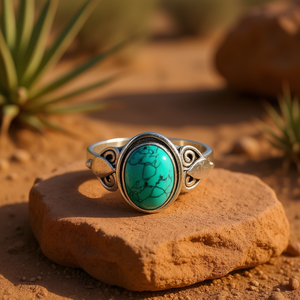 <b>Turquoise</b> Fashion <b>Ring</b> 4.1 Gram Weight - Product Image 3
