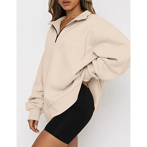 Custom Print Logo 100% <b>Polyester</b> Sublimation Plain <b>Hoodies</b> Blank Plus Size Long Sleeve Crewneck Sweatshirts for Women Men - Product Image 3