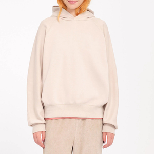 Sudadera con Capucha Extra Grande de Diseño Clásico para Mujer, Hombros Caídos, Tejido Grueso de Poliéster/Algodón, Ropa de Invierno con Logotipo Frontal - Product Image 1