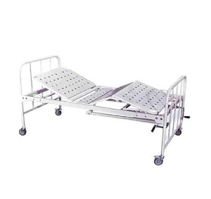 Lit d'hôpital général LABYCARE pour patients hospitalisés, conception Fowler, dossier réglable, cadre en fer durable, système de manivelle fluide, garantie 3 ans - Product Image 1