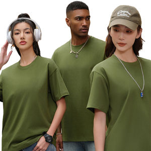 Camisetas Unisex Oversize de Algodón 100% Tejido, Ajuste Holgado, Hombro Caído, Lisas, Manga Corta, Teñidas, Informales - Product Image 1