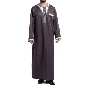 Túnica Étnica Bordada Thawb Jubba, Personalizable, Ropa Tradicional Árabe de Oriente Medio para Hombre - Product Image 4