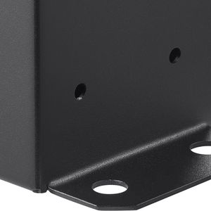Staffe per Pali in Legno 4x4 Resistenti, Verniciate a Polvere Nero Opaco, 2 Pezzi, Dimensione Interna 3.6"x3.6", Base di Ancoraggio per Strutture in Acciaio - Product Image 6