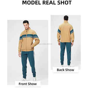 2025 nuevo estilo de alta calidad al por mayor logotipo personalizado conjunto de chándal deportivo de manga larga para Hombre Ropa activa Jogger Wear para invierno sólido - Product Image 5