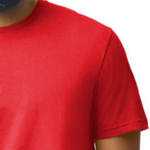 Camiseta Roja de Manga Corta para Hombre, Corte Regular, Algodón Jersey, Cuello Redondo, Color Sólido, Diseño Liso, para Precios de Mayoreo - Product Image 4