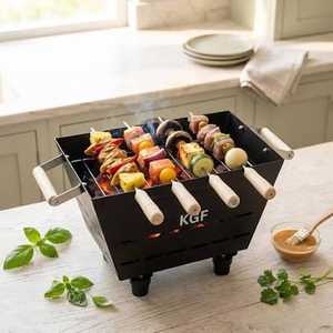 Barbecue au charbon de bois portable avec support pour grillades et barbecues en plein air - Product Image 1