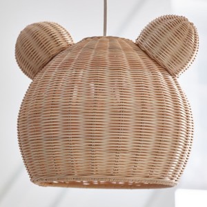 Natural rattan weave lampshades <b>cheap</b> price kids night <b>light</b> pendant lampshade nursery decoration - Product Image 4