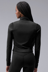 Custom <b>Women</b> Sports <b>Jacket</b> Full Zip Long Sleeve Slim Fit Yoga Fitness Gym Workout <b>Running</b> Activewear - Product Image 2