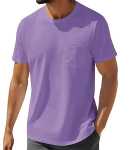 T-shirt tendance été 2026 à manches courtes avec poche avant - Product Image 4