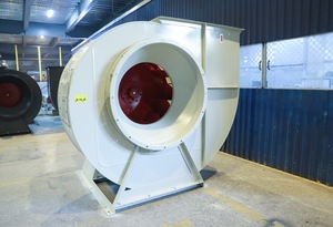 Ventilateur centrifuge d'extraction de fumée pour couloir 4P/6P avec câblage électrique, montage sur conduit en acier blanc, entraînement direct CEP-3.1-900D - Product Image 5