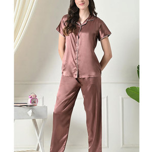 Elegante Pijama Cómodo para Mujer, Traje de Dormir Duradero con Costuras Impecables - Product Image 3