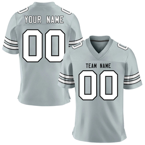 Prix de gros, 100% polyester, prix bas, maillot de football sublimé, personnalisé, entièrement brodé, style américain - Product Image 1