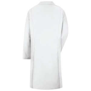 เสื้อกาวน์แพทย์ผ้าฝ้ายคอตตอนเมด  รับสกรีนโลโก้  ผ้าทอเนื้อนุ่ม ระบายอากาศได้ดี  แบบ unisex สีขาว สำหรับแพทย์  ตรวจจับการรั่วไหลของของเหลว - Product Image 3