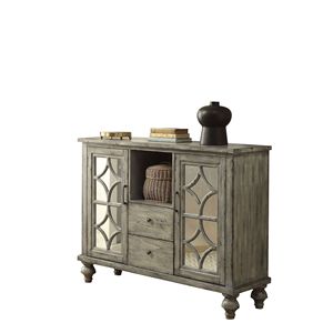 โต๊ะคอนโซลสีเทาแบบวีลิก้าพร้อมช่องเก็บของแบบเปิด 1 ช่อง - Product Image 3