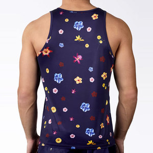 Débardeur Sportif Côtelé Personnalisé en Polyester/Coton, Coupe Slim, Haute Qualité, Streetwear, Impression de Logo Vierge - Product Image 5